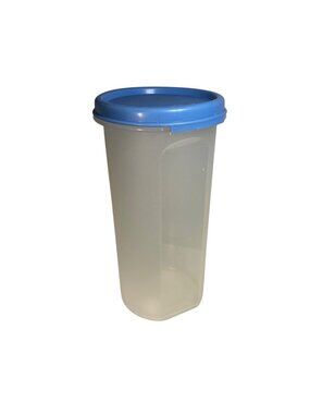 Tupperware 22 oz Round Modular Mate 3 Blue Seal 1641 & 1607